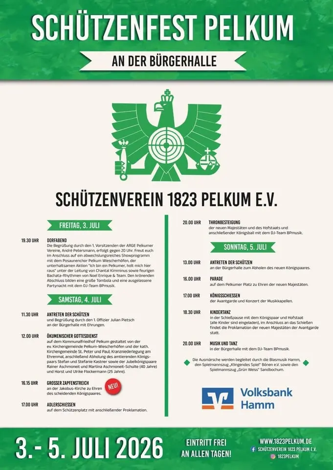 Schützenfest Pelkum 2026