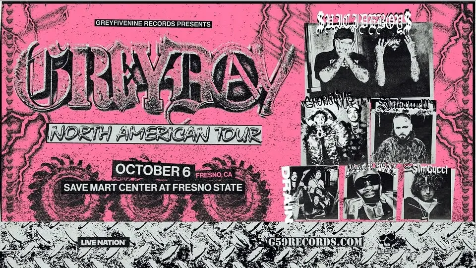 $uicide Boy$ Present Grey Day Tour 2026 w. Shoreline Mafia & More