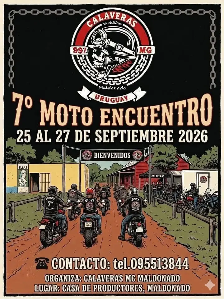 7 moto encuentro de Calaveras No Chillan M.G