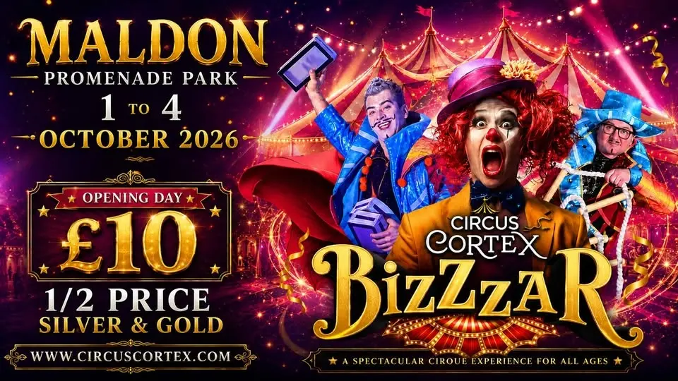 Circus Cortex at Maldon, Essex. 1-4 October 2026