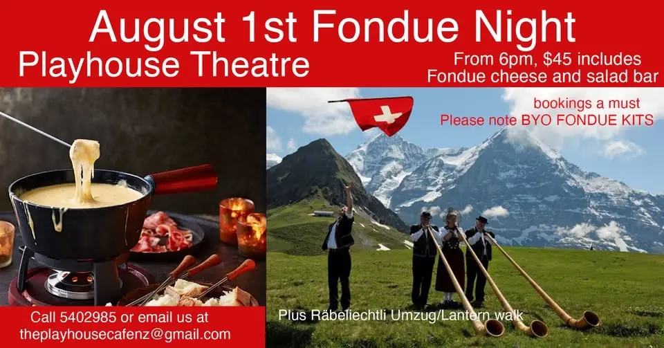 1st of August Fondue Night at The Playhouse