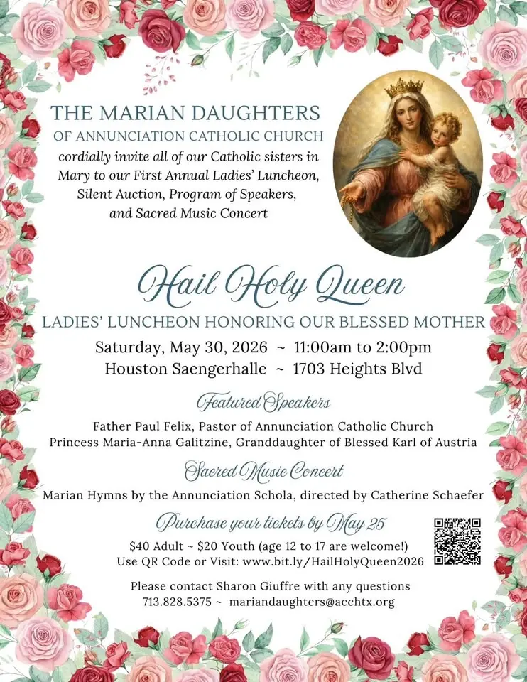 Hail Holy Queen - Ladies Luncheon Honoring Mary