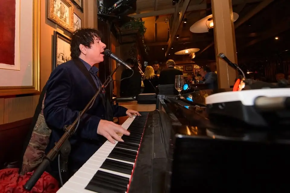 Dave Conley at the piano