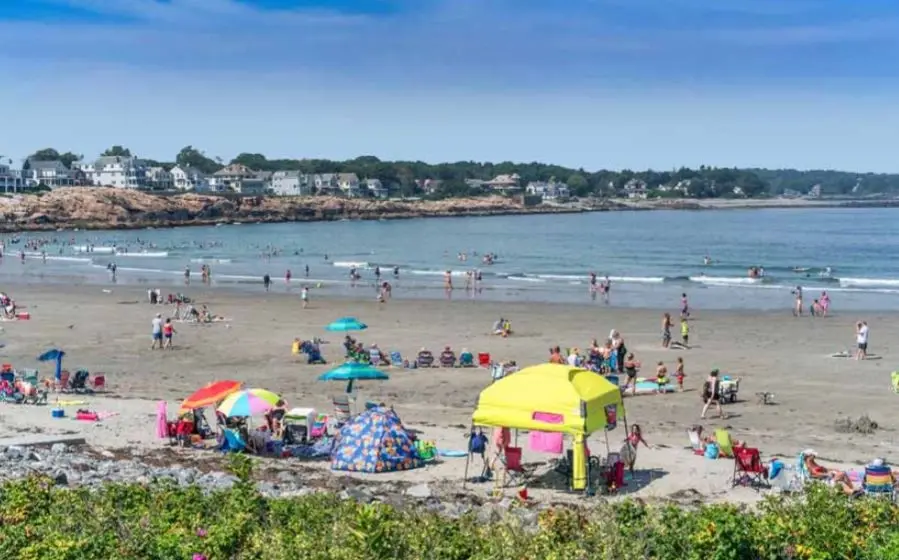 Beach Day. Long Sands and Short Sands Maine