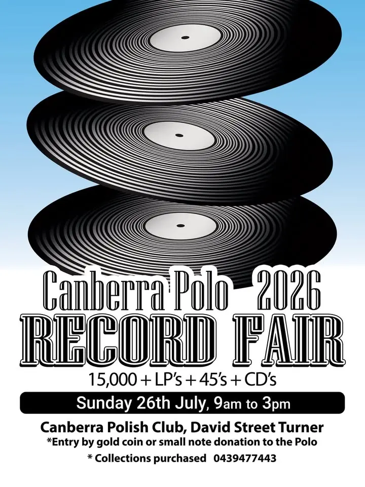 Canberra Polo Record Fair Sunday July 26th