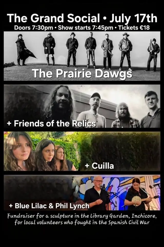 A Night of Music for the Inchicore Volunteers: Fundraiser Gig for a Memorial Sculpture