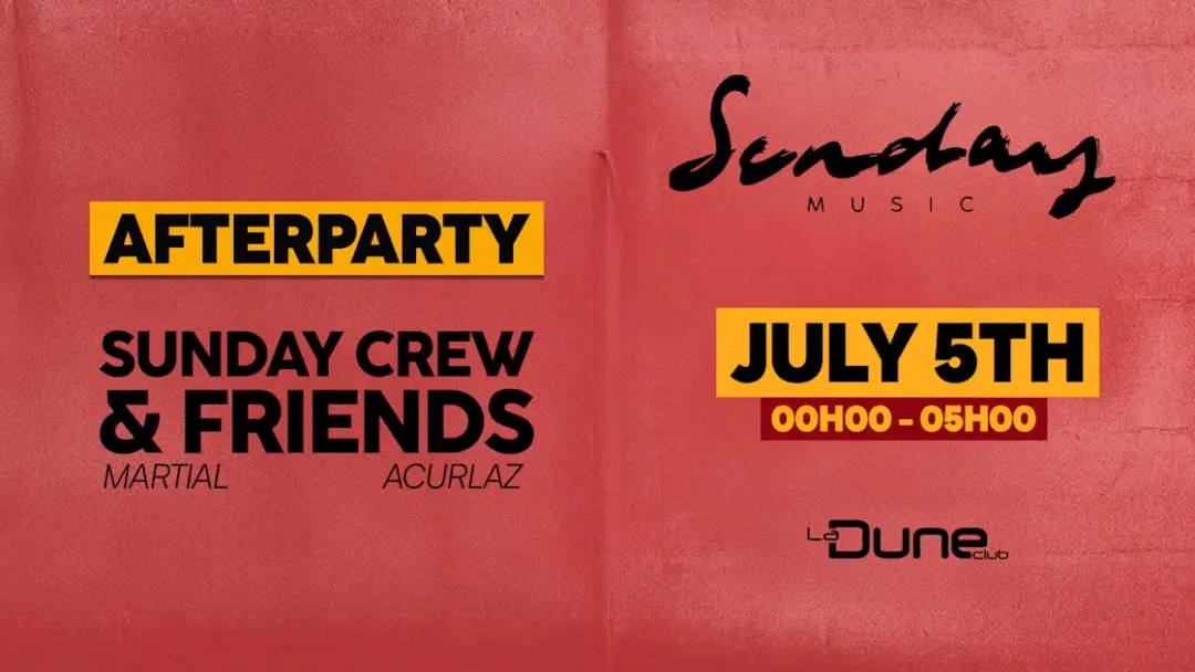 After Party - Sunday Music Arenes De Lunel - @Laduneclub