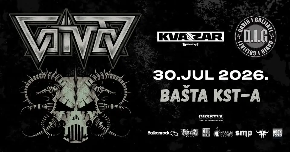VOIVOD + QUASARBORN + DAVID I GOLIJATI @BAŠTA KST-a