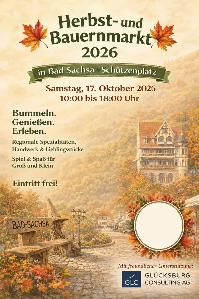 HERBST- & BAUERNMARKT in Bad Sachsa - Eintritt frei