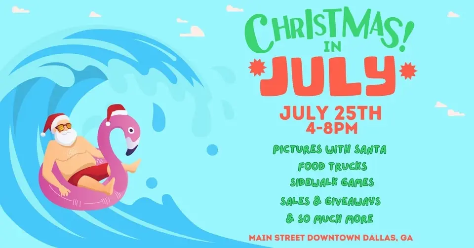 Christmas in July in Downtown Dallas 