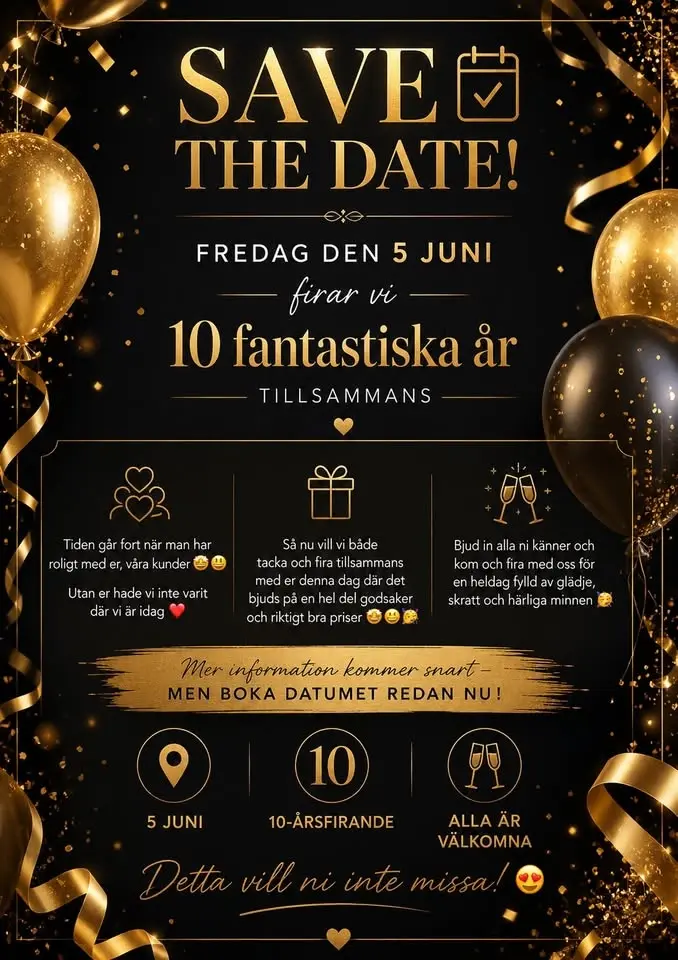 10-års Jubileum 🥳🤩