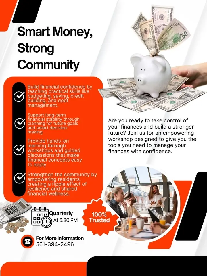 Smart Money, Strong Community; Financial Literacy Classes
