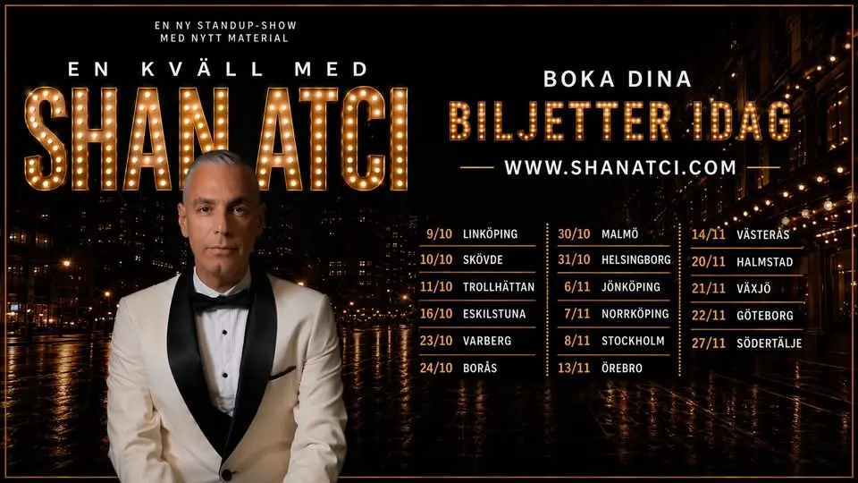 EN KVÄLL MED SHAN ATCI - HALMSTAD