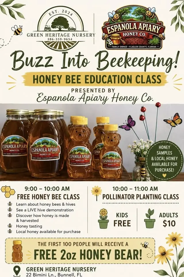 Honey Bee Education Class at Green Heritage Nursery