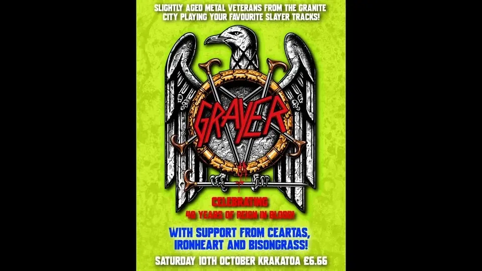 𝐆𝐑𝐀𝐘𝐄𝐑! Celebrating 40 Years Of Slayer's Reign In Blood! 