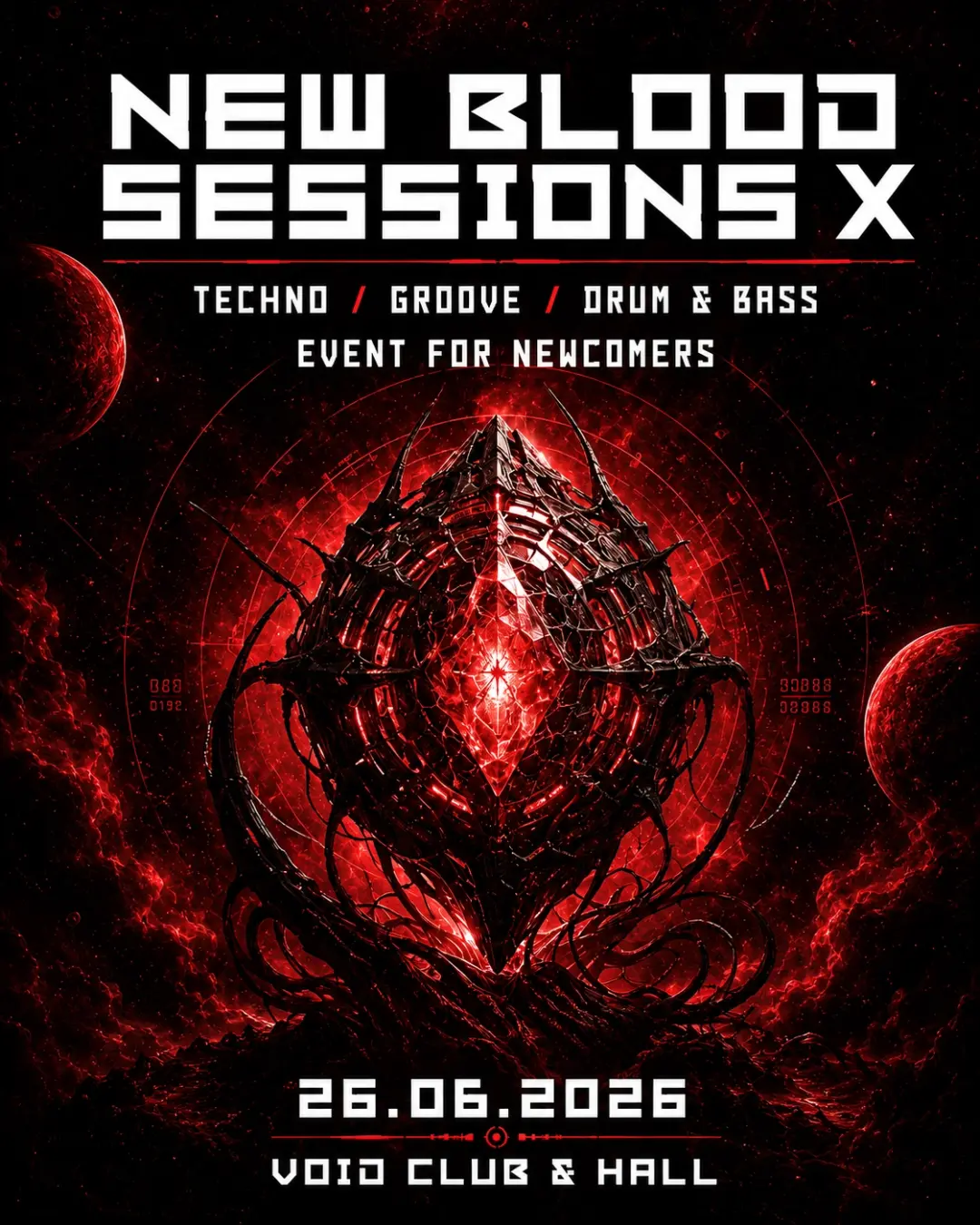 New Blood Sessions X - Newcomer Event with Sasaxx, Linnh, Luca Hagenmüller, Dubshroud, Fervl