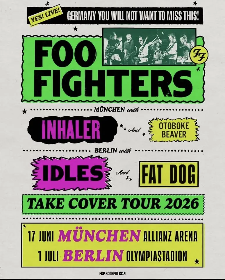 TAKE COVER TOUR 2026 • BERLIN GERMANY