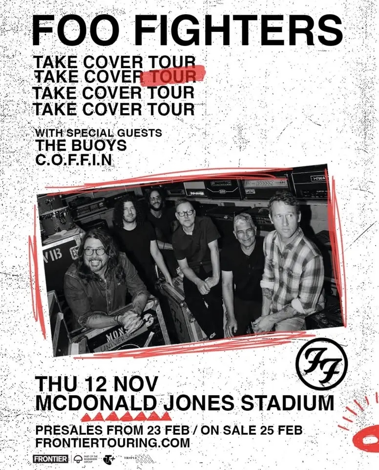 FOO FIGHTERS • NEWCASTLE • MCDONALD JONES STADIUM • NOV 12 2026