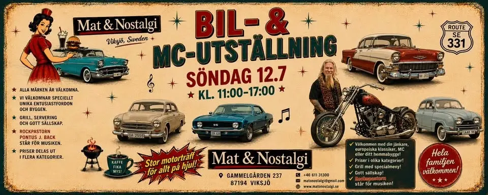 BIL- & MC UTSTÄLLNING