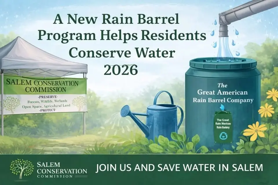 Town of Salem, Conservation Commission's Rain Barrel Distribution Day! 