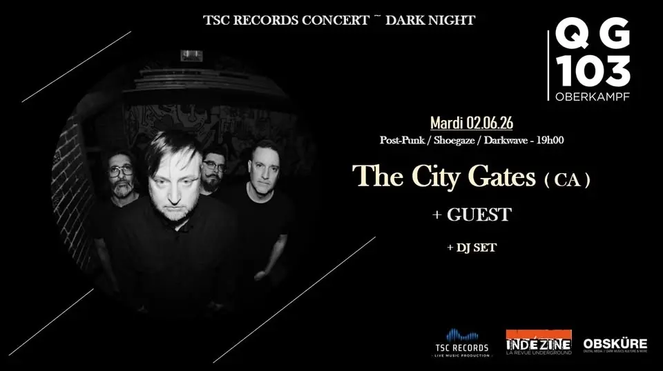 The City Gates + GUEST + DJ set au QG103 // 02 juin 2026
