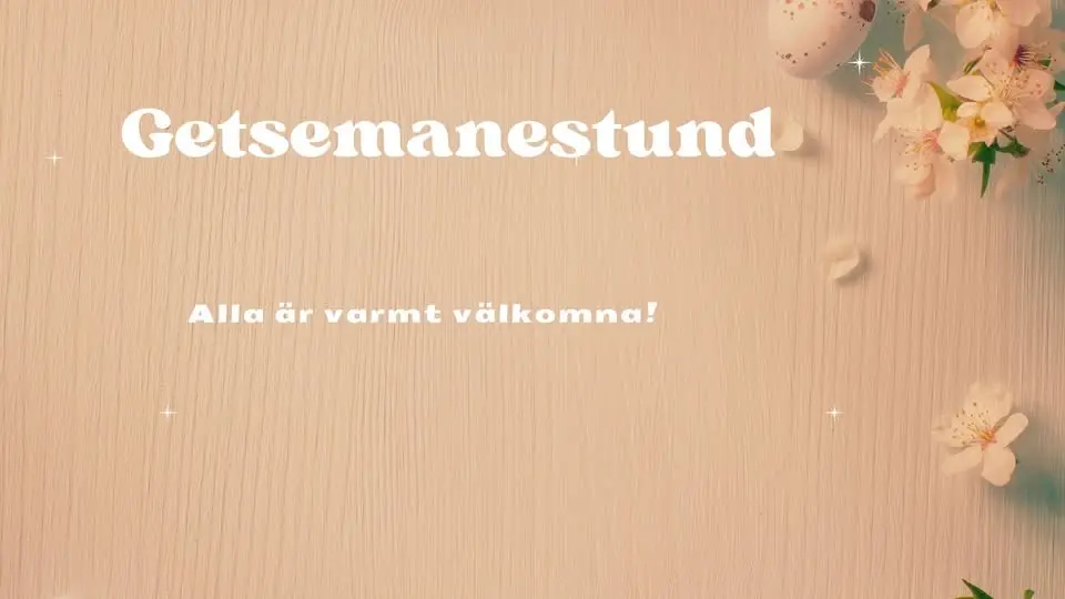 Getsemanestund med nattvard