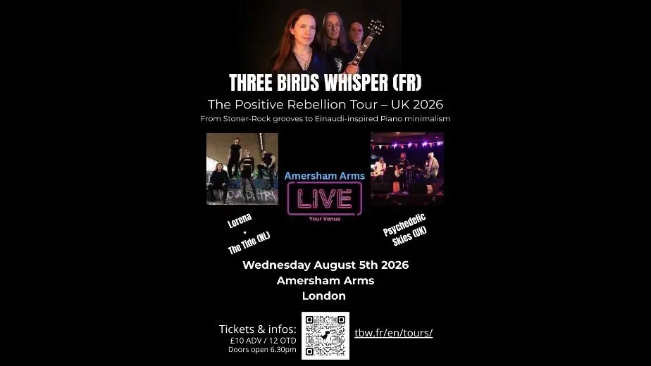 Three birds whisper , Lorena +the tie + psychodelic skies