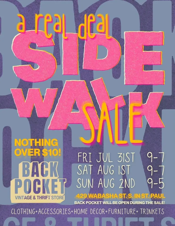A Real Deal Sidewalk Sale at Back Pocket Vintage