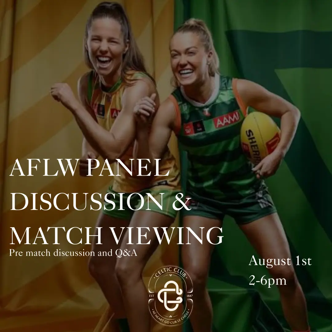 AFLW: From Ireland to Australia – Panel Discussion & Match Day Viewing