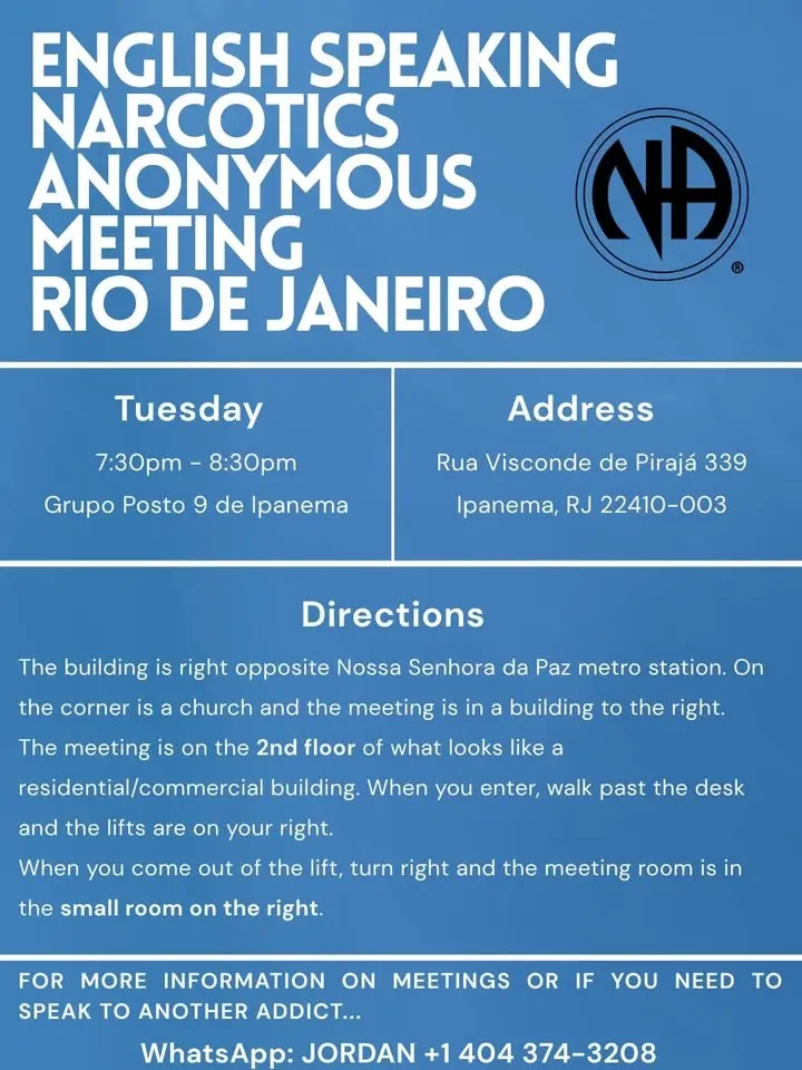 English Speaking Narcotics Anonymous Meeting Ipanema