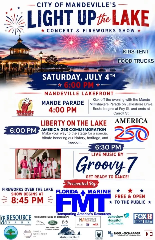 Light Up the Lake Parade, Concert & Fireworks Show