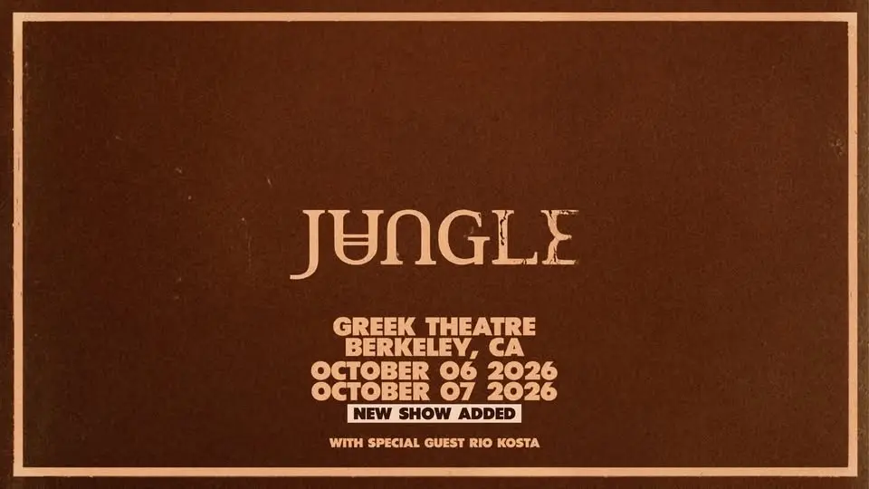 JUNGLE - WORLD TOUR 2026 - BERKELEY