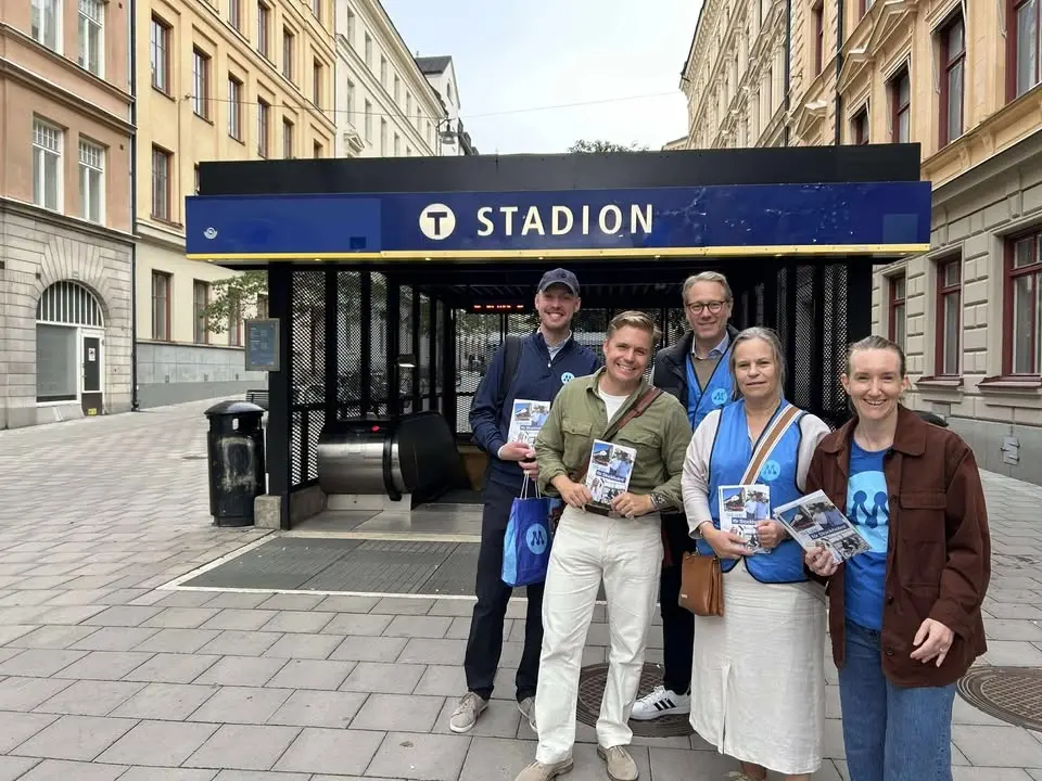 Morgonkampanj på Östermalm 