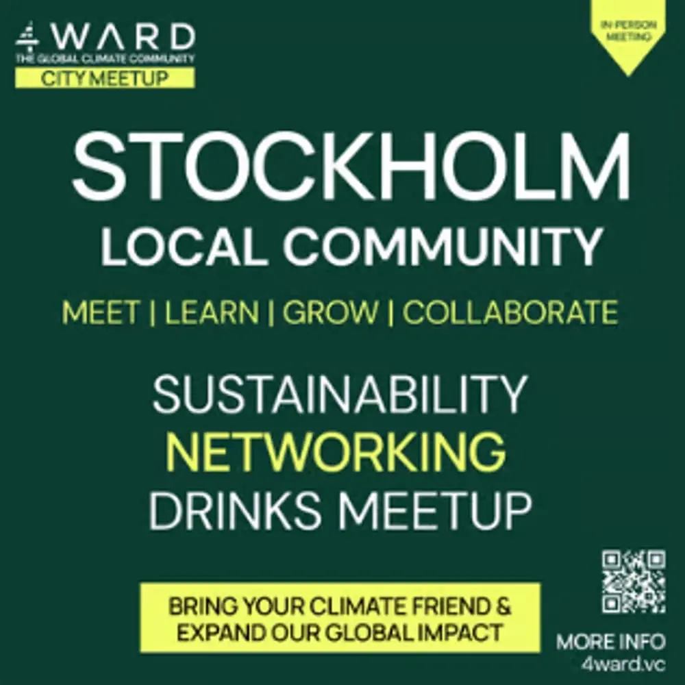 4WARD - Stockholm Quarterly Member Meetup -  Climate Sustainability Tech Drinks