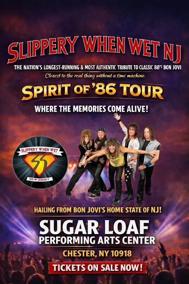 Slippery When Wet NJ Bon Jovi Tribute Sugarloaf Performing Arts Center