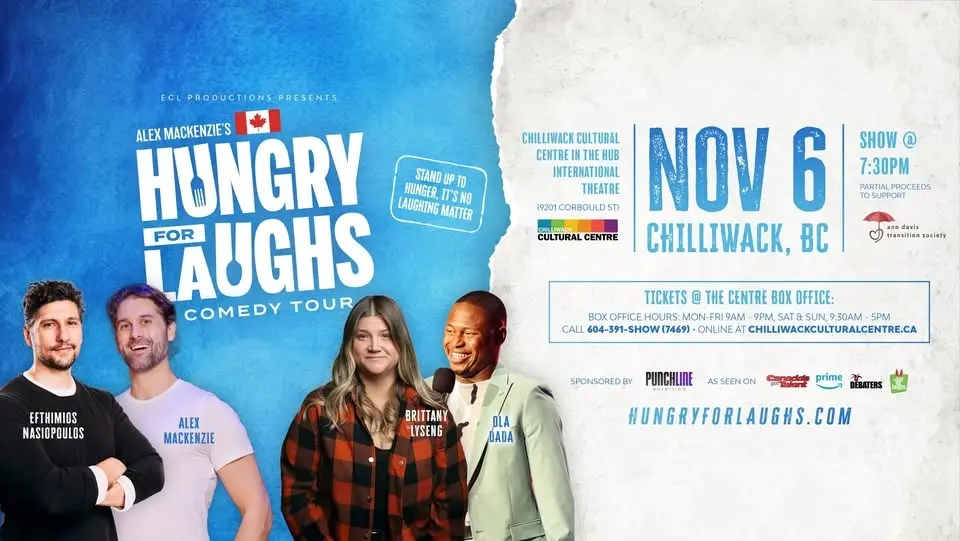 Chilliwack, BC- Hungry For Laughs Comedy Tour