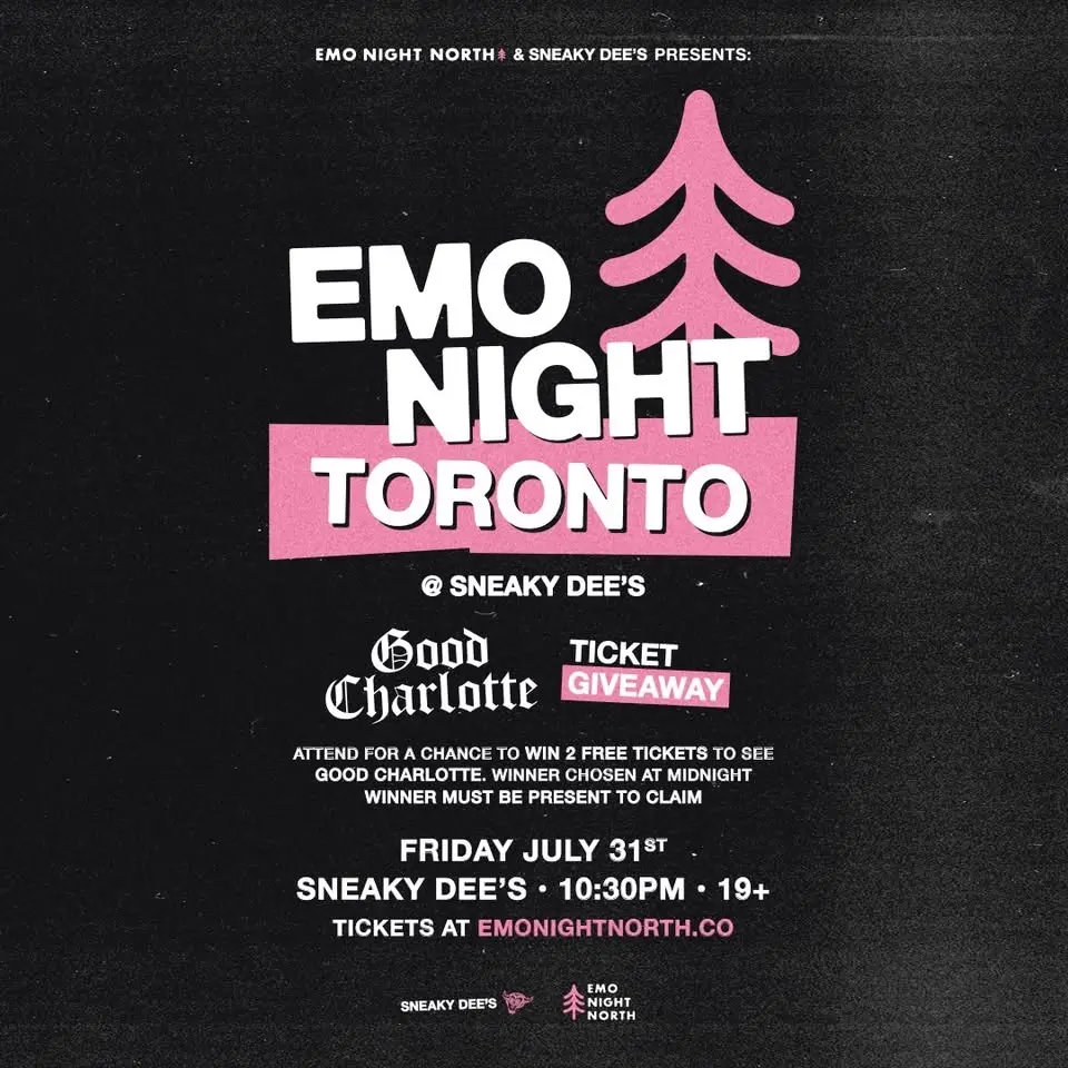 Emo Night Toronto: Good Charlotte Ticket Giveaway