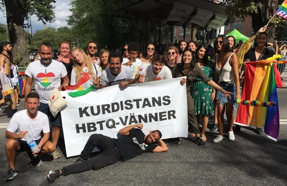 Kurdiska HBTQ-Vänner i Prideparaden 2026 🏳️🌈❤️☀️💚🏳️⚧️