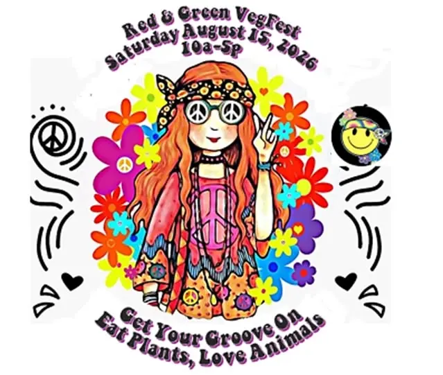 Red & Green VegFest, Get Your Groove On, Eat Plants, Love Animals