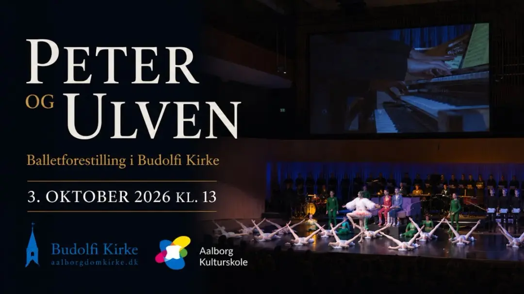 Peter og Ulven. Balletforestilling med orgelakkompagnement.