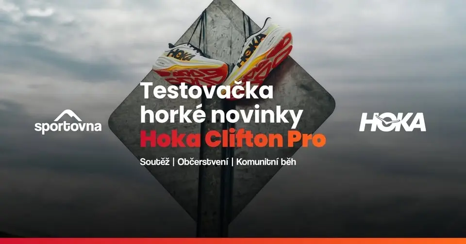 Testování horké novinky Hoka Clifton Pro | 16. 7. | Komunitní běh | Občerstvení | Soutěž