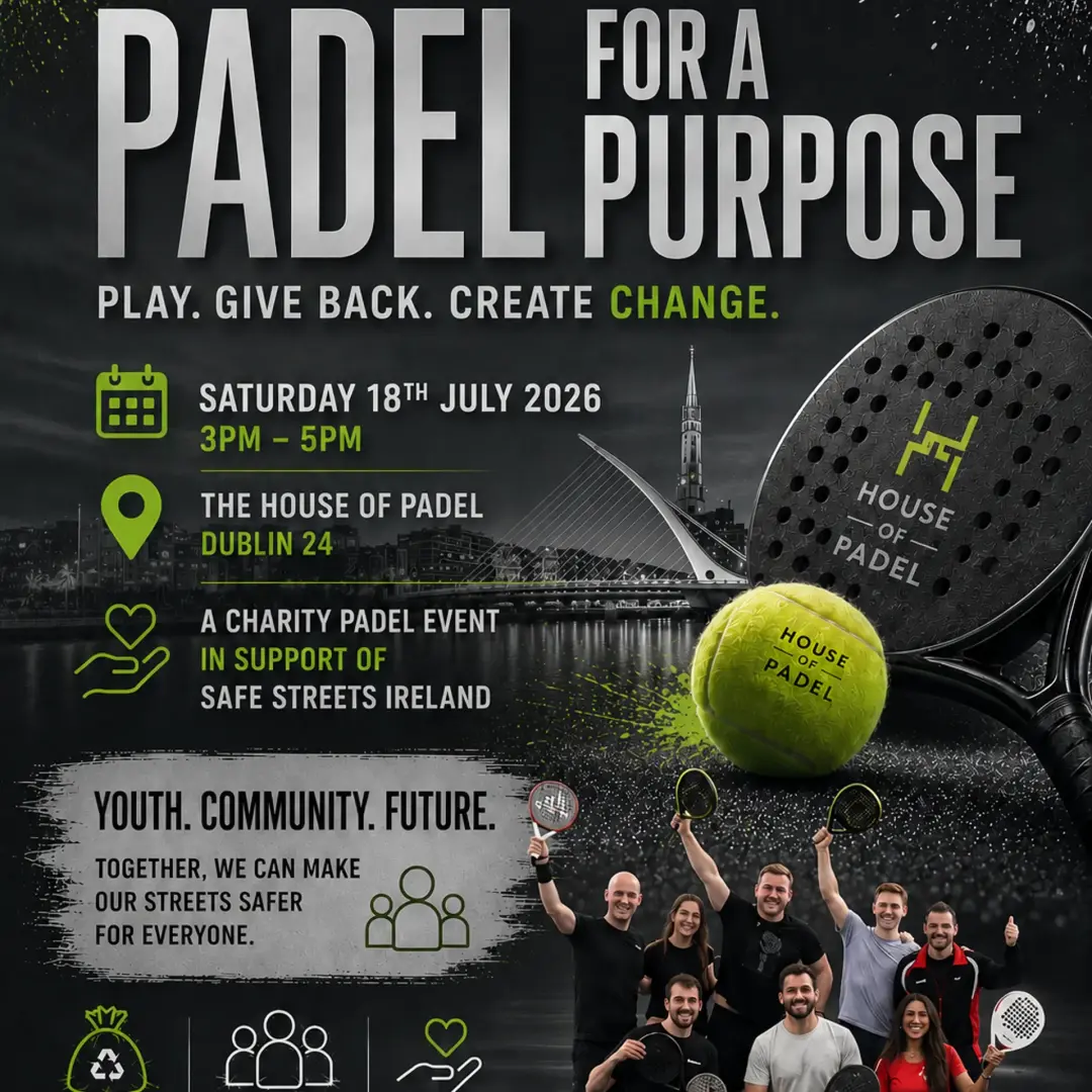 Padel Event: Safe Streets Ireland Charity Fundraiser Event ft. Fundraisely x Superteam Ireland