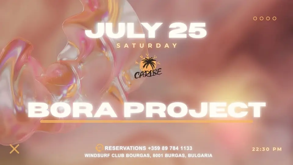 BORA PROJECT — SATURDAY AFTER DARK | CARIBE