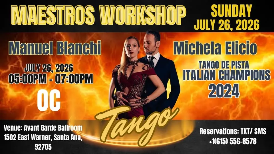 Special Argentine Tango Workshop with Italian Champions 2024 🔥 Manuel Bianchi & Michela Elicio 🔥