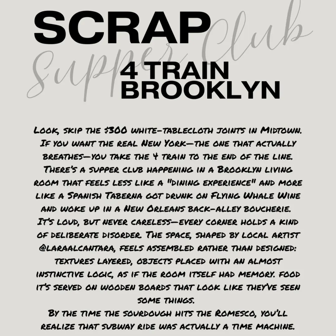 SCRAP Supper Club