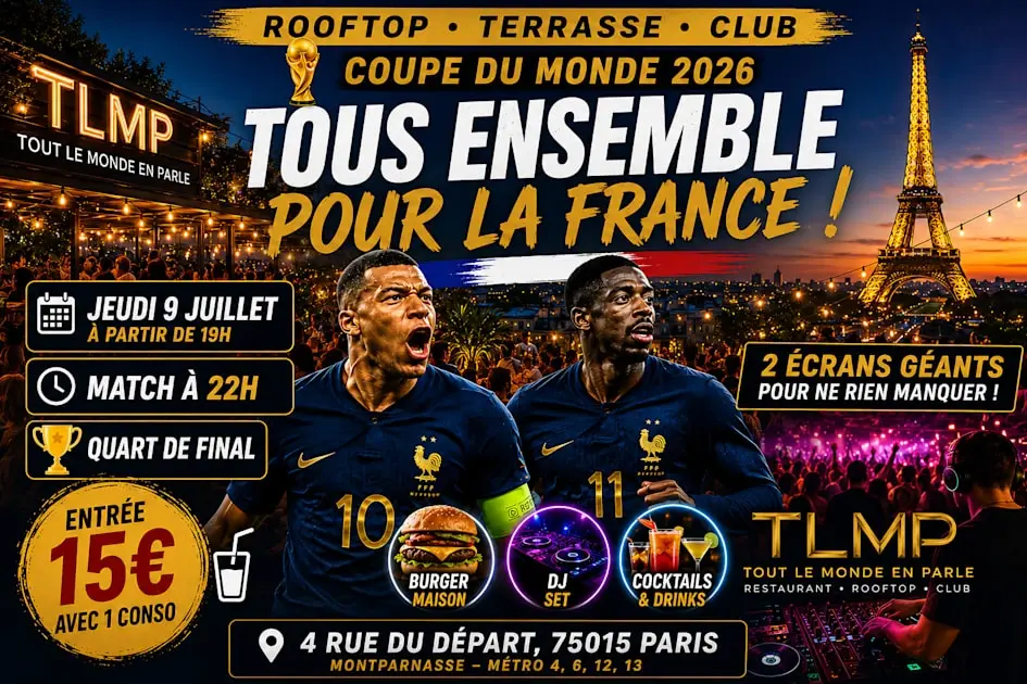 Afterwork /Quart De Final France 2 Ecran Geant Open Air /Dj