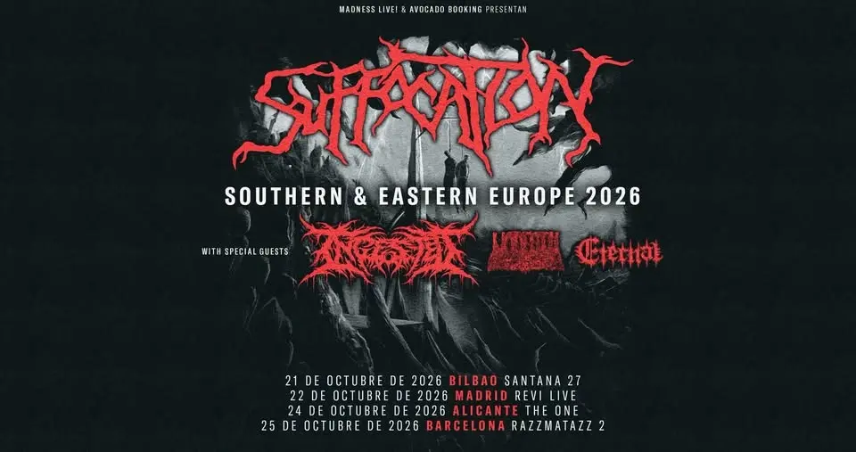 Suffocation + Ingested + Undeath + Eternal (Barcelona)