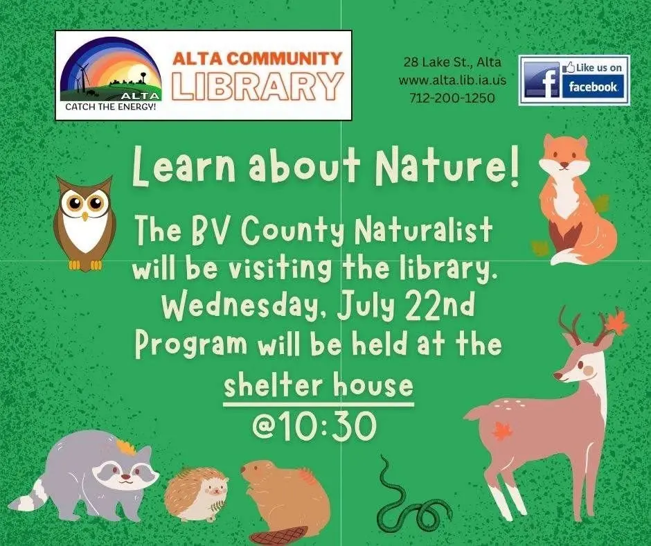 B.V. County Naturalist visits @ shelter house
