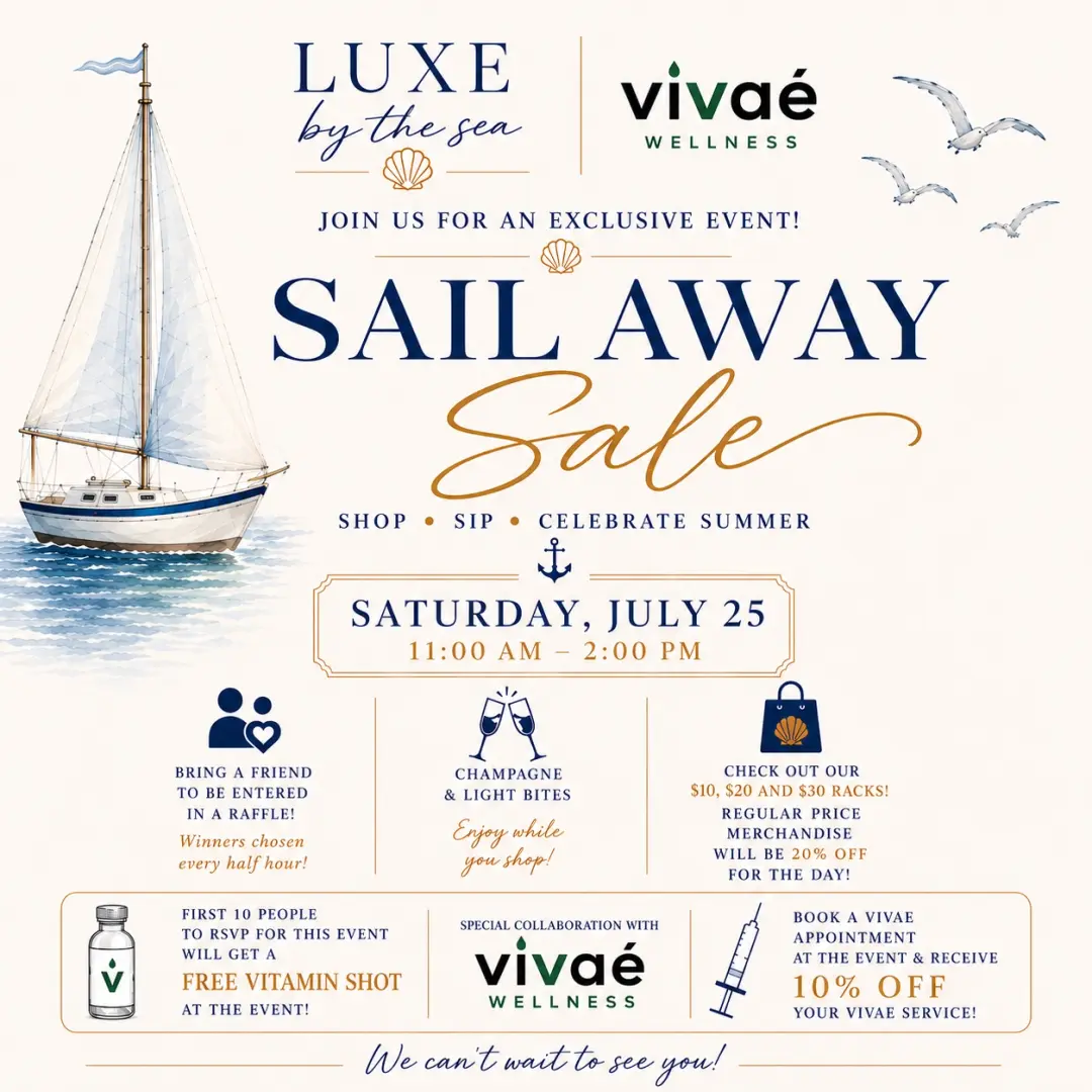 Sail Away Sale + Wellness Giveaways