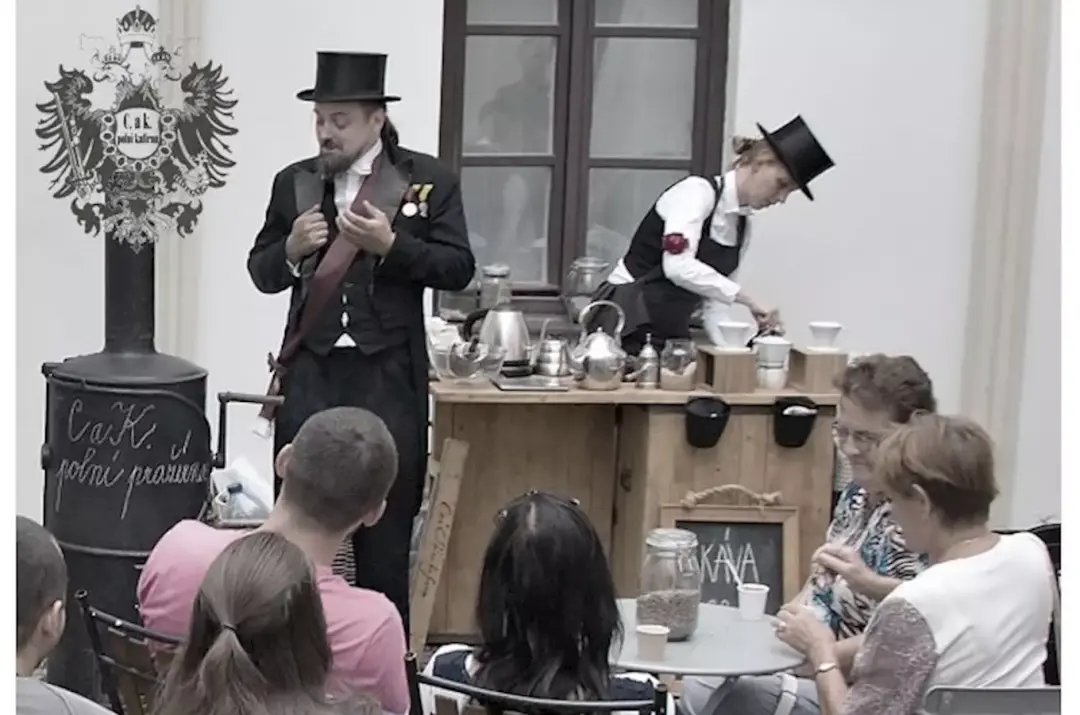 Historická kafírna na hradě Šternberk